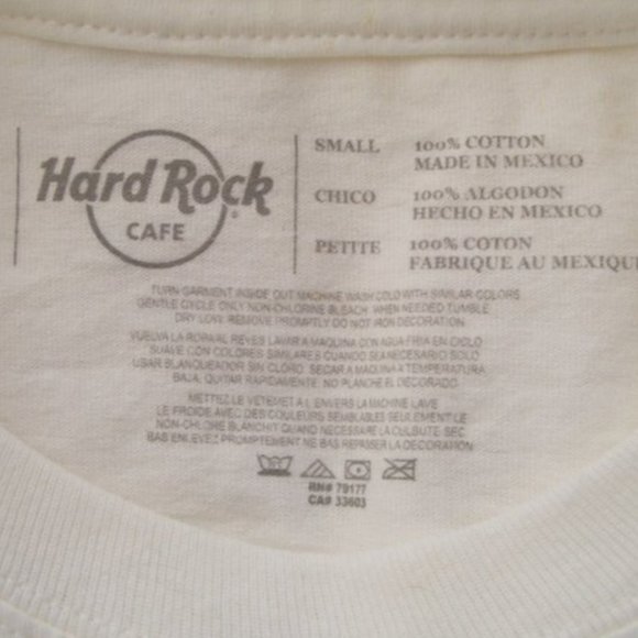 HARD ROCK CAFE Tee, S Defunct Gatlinburg, New/Flaw, White, Short sleeves - Picture 6 of 8